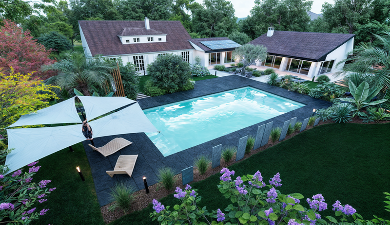 Botanicad - paysagiste concepteur Vue jardin 3D piscine